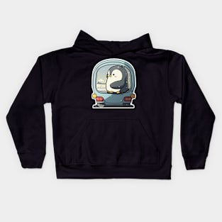 cute baby penguin Kids Hoodie